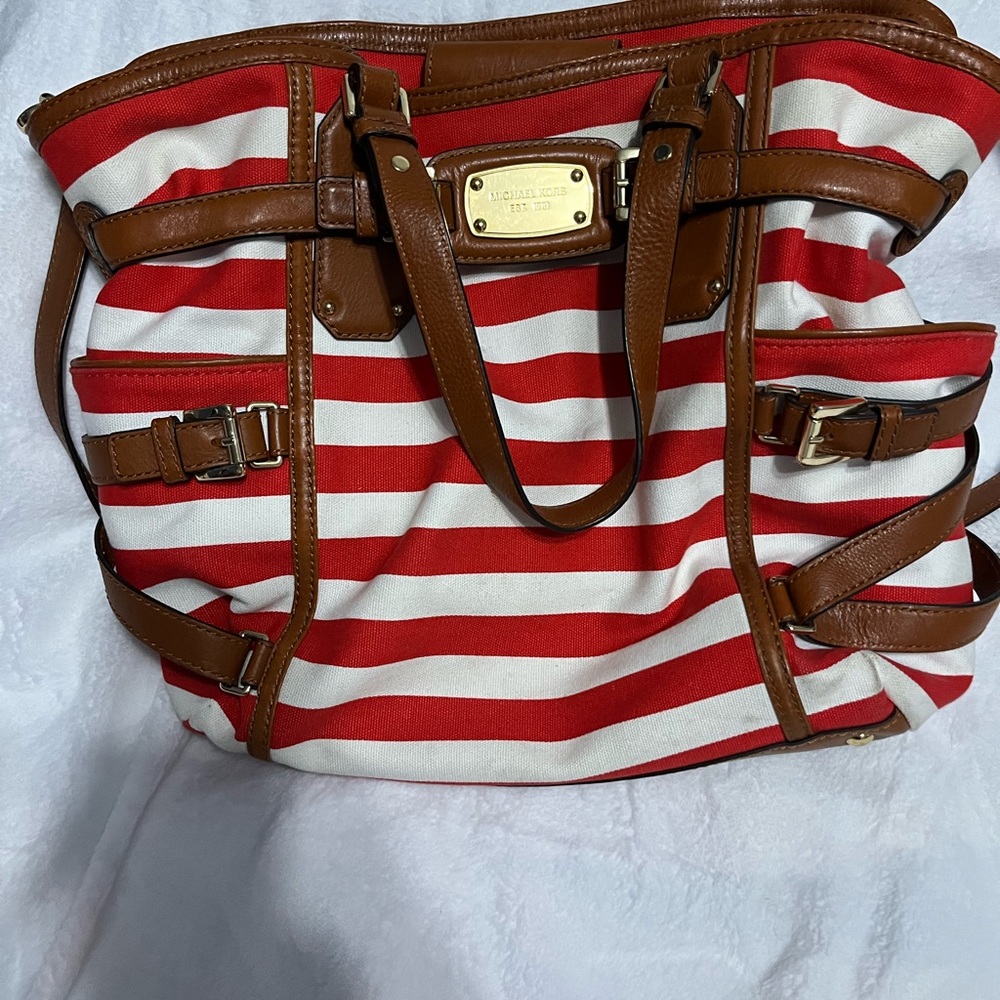 Michael kors canvas purse